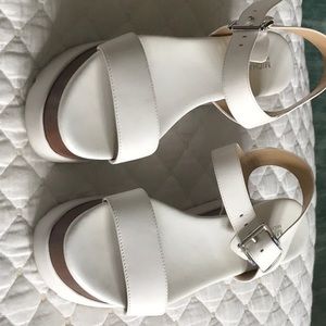 Michael Kors Marlon Leather Flatform Sandal